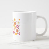 Beautiful flower pattern mug Jumbo-Tasse (Rechts)