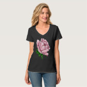 Beautiful Flower Peony Floral Pink Peonies T-Shirt (Vorderseite Vollansicht)