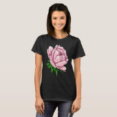 Beautiful Flower Peony Floral Pink Peonies T-Shirt (Vorne ganz)