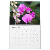 Beautiful Flowers Floral Calendar Kalender (Feb 2026)