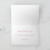 Beautiful Flowers Mother's Day Card Karte (Innenseite)