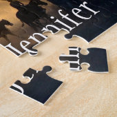 Beautiful Forest Sun Reitpferde Individuelle Name  Puzzle (Seite)