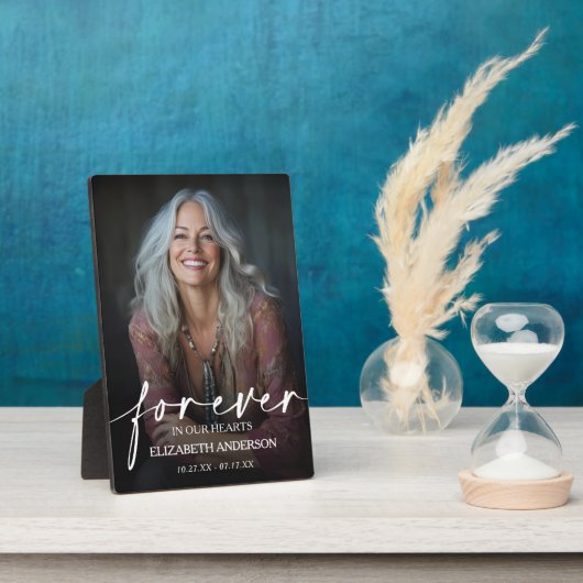 Beautiful Forever in our Hearts Photo Memorial Fotoplatte (Seite)