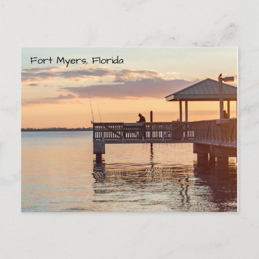 Beautiful Fort Myers Florida Sunset Postkarte (Vorderseite)