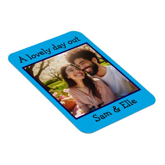 Beautiful Foto Keepake Memory Benutzerdefiniert Magnet (Rechte Seite)