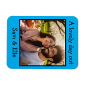 Beautiful Foto Keepake Memory Benutzerdefiniert Magnet (Horizontal)