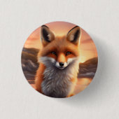 Beautiful Fox Button (Vorderseite)