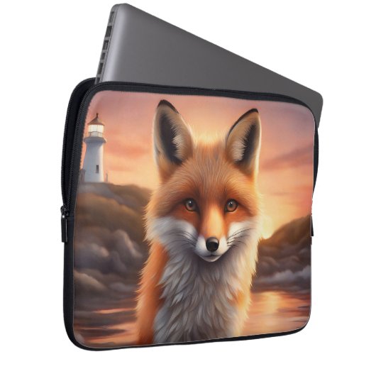 Beautiful Fox Laptopschutzhülle (Vorne Rechts)