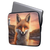 Beautiful Fox Laptopschutzhülle (Vorderseite Links)