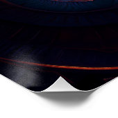 Beautiful Fractal Lily Poster (Ecke)