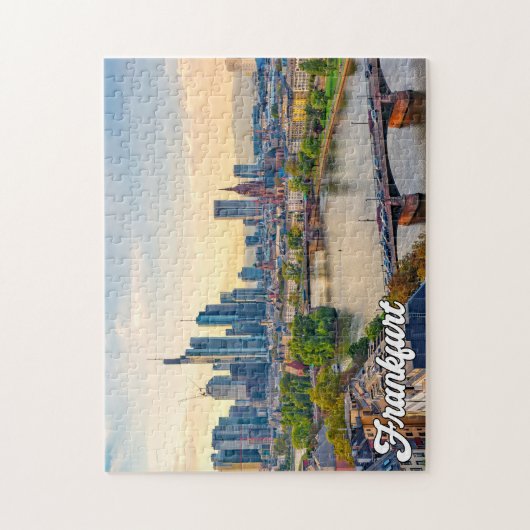 Beautiful Frankfurt, Deutschland Puzzle (Vertikal)