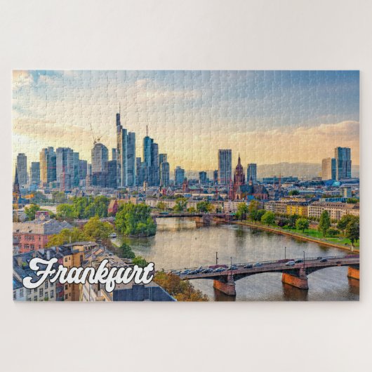 Beautiful Frankfurt, Deutschland Puzzle (Horizontal)