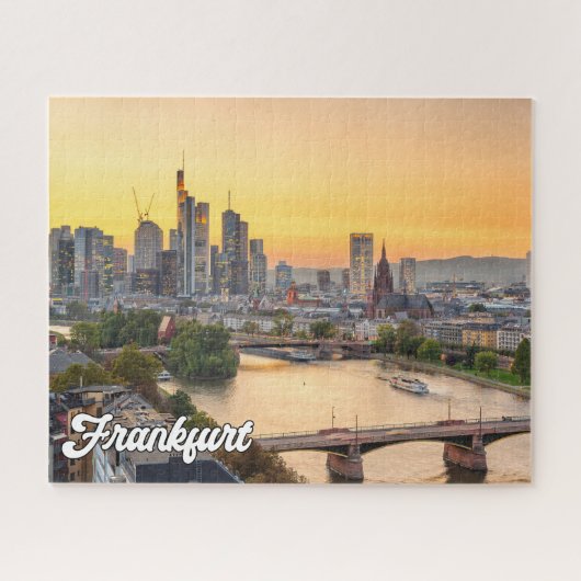 Beautiful Frankfurt, Deutschland Puzzle (Horizontal)