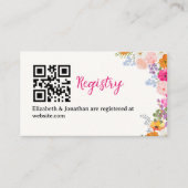 Beautiful Free-Spirited Flower Bridal Shower Begleitkarte (Vorderseite)