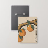 Beautiful Fresh Oranges Button (Vorderseite/Rückseite)