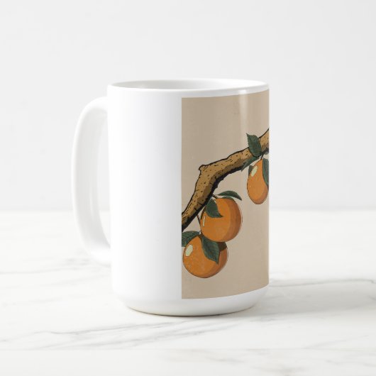 Beautiful Fresh Oranges Kaffeetasse (Vorderseite Links)