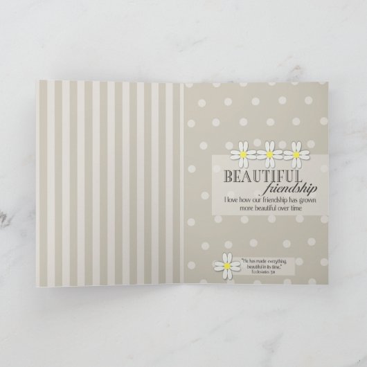 "Beautiful Friend" Karte (Innenseite)