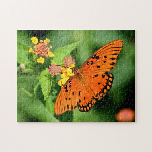 Beautiful Fritillary Butterfly Puzzle (Horizontal)