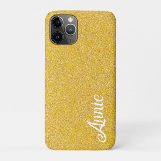 Beautiful Funkelnd Niedlich Gold Imitate Glitzer N Case-Mate iPhone Hülle (Rückseite)