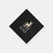 Beautiful Funny Deer Oh Deer Modern Design Serviette (Ecke)