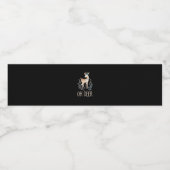 Beautiful Funny Deer Oh Deer Modern Design Wasserflaschenetikett (Einzelnes Label)