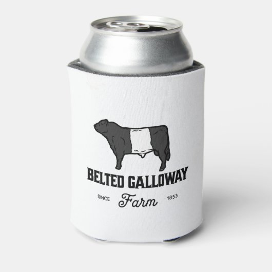 Beautiful Galloway Kuh rund Abzeichen oder Design Dosenkühler (Kanne Rückseite)