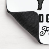 Beautiful Galloway Kuh rund Abzeichen oder Design Mousepad (Ecke)