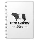Beautiful Galloway Kuh rund Abzeichen oder Design Notizblock (Vorderseite)