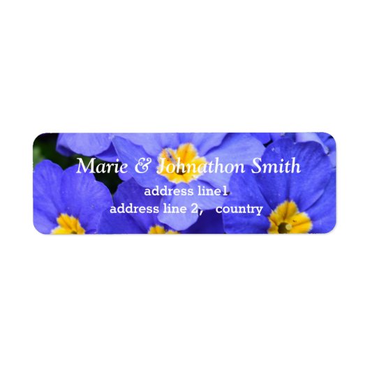 Beautiful garden Blume Familienadressen-Label (Vorne)