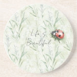 Beautiful Garden Ladybug Getränkeuntersetzer<br><div class="desc">Beautiful Garden Ladybug</div>