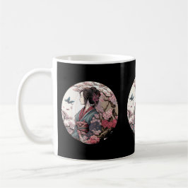 Beautiful Geisha Geiko Geigi Cherry Blossom Sakura Kaffeetasse