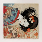 Beautiful Geisha japanische Kultur Puzzle (Horizontal)