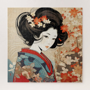 Beautiful Geisha japanische Kultur Puzzle