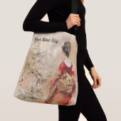 Beautiful Geisha Stehend Tragetaschen Mit Langen Trägern (Von Nahem)