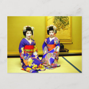 Beautiful Geishas/Grüße aus Japan Postkarte