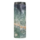 Beautiful Gem Lila Green Fluorite Foto Gemstone Thermosbecher (Rückseite)