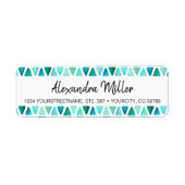 Beautiful Gemstone Pattern Rücksendeadresse Label (Vorne)