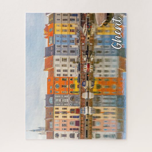 Beautiful Gent, Belgien Puzzle (Vertikal)