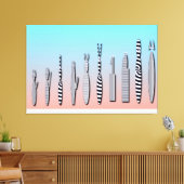 Beautiful Geometric Contemporary Cat  Leinwanddruck (Insitu (Wohnzimmer))