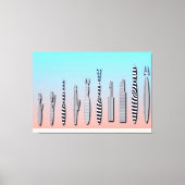 Beautiful Geometric Contemporary Cat  Leinwanddruck (Vorderseite)