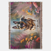 Beautiful German Shepherd Dog Decke (Vorderseite Vertikal)