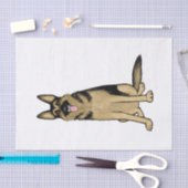 Beautiful German Shepherd Dog | Originelle Hauskun Seidenpapier (Handwerk)