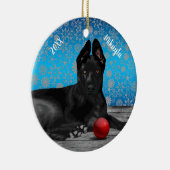 Beautiful German Shepherd Puppy Christmas Keramik Ornament (Rechts)