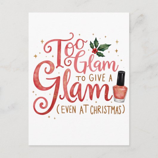 Beautiful Gift for those glam relatives Postkarte (Vorderseite)