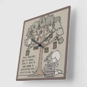 Beautiful Gift Quadratische Wanduhr (Winkel)