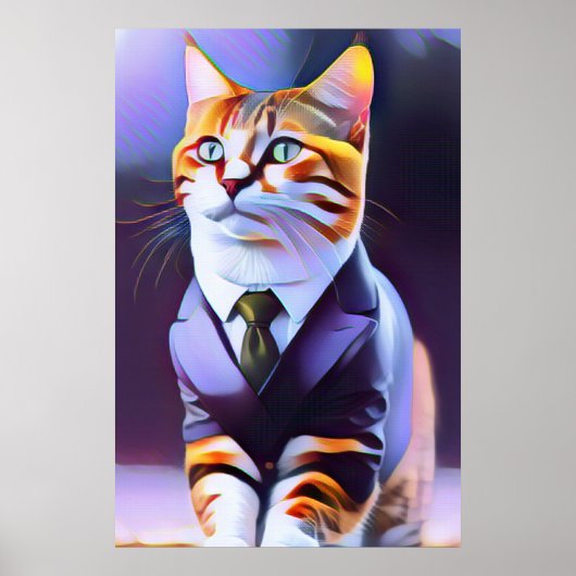 Beautiful Ginger Cat Boss D Poster (Vorne)