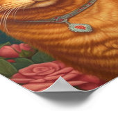 Beautiful Ginger Cat Poster (Ecke)