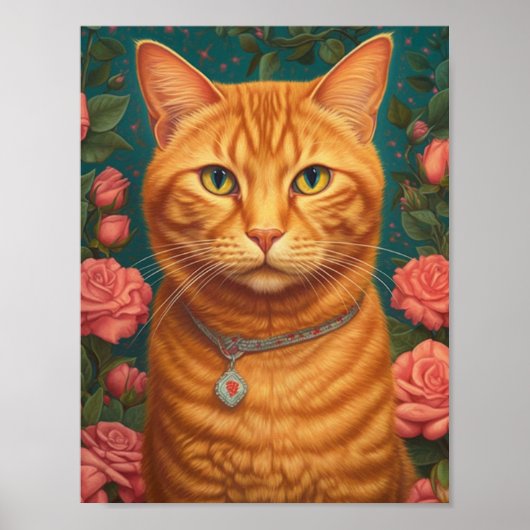 Beautiful Ginger Cat Poster (Vorne)