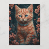 Beautiful Ginger Kitten Postkarte (Vorderseite)