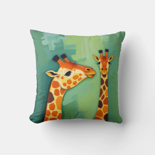 Beautiful Giraffe Throw Pillow Kissen (Vorderseite)